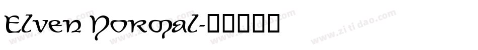 Elven Normal字体转换